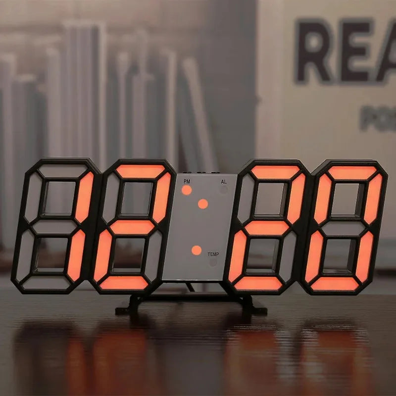 Smart 3D Digital Alarm Clock: Modern Home Decor