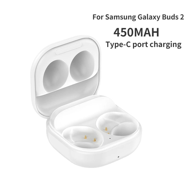 Wireless Bluetooth-compatible Earphone Replacement Charging Box for Samsung Galaxy Buds 2 / Pro Earbuds Charger Case White Black