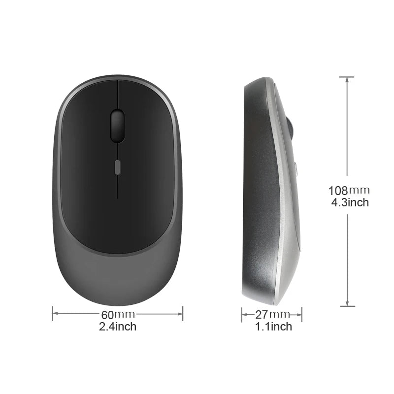 Wireless Mouse Rechargeable Mouse Gamer Dual Modes Bluetooth-compatible