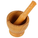 Imitation Solid Wood Manual Garlic Masher Garlic Mortar Kitchen Tool