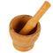 Imitation Solid Wood Manual Garlic Masher Garlic Mortar Kitchen Tool