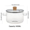 Thick Double-ear Transparent Glass Milk Pot Instant Noodle Bowl Hot Pot Non-stick