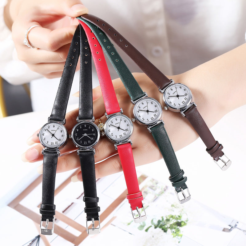 Small And Simple Temperament Student Quartz Watch With Thin Strap