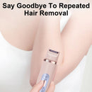 Dual-Head Electric Shaver Painless Women's Epilator Bikini Hair Removal Device Automatic Hair Trimmer Underarm Facial Lips Leg