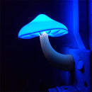 LED Night Light Mushroom Wall Socket Lamp EU US AU Plug Warm-White light.