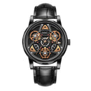 Black Gold Trend Three Dimensional Watch Personality Gear Gyro Season To Run Watch Men