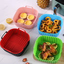 Multicolor Edible Silicon Square Air Fryer Tray Suitable For Air Fryer