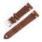 Gray-blue Multi-hole Stitching Leather Watch Band