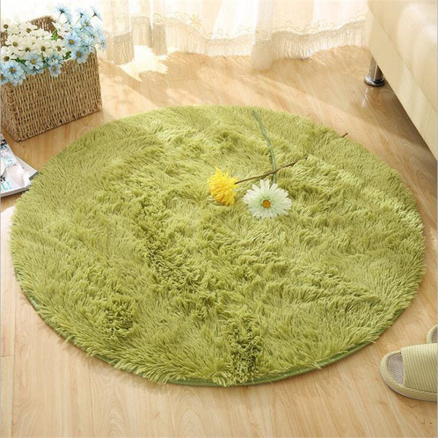 Bubble Kiss Thick Round Rug Carpets for Living Room  Bedroom Kid Room Plush Decoration