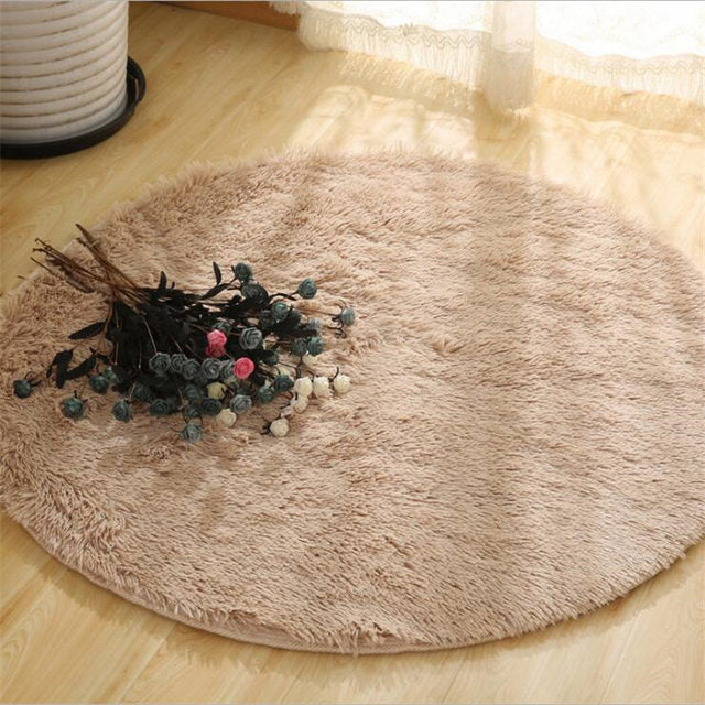 Bubble Kiss Thick Round Rug Carpets for Living Room  Bedroom Kid Room Plush Decoration