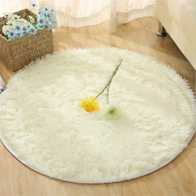 Bubble Kiss Thick Round Rug Carpets for Living Room  Bedroom Kid Room Plush Decoration